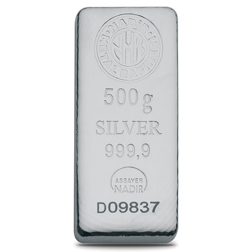 500 Gr Gümüş Külçe